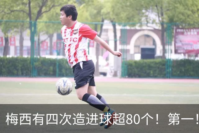 梅西有四次造进球超80个！第一！一年造116球！独一档！